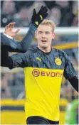  ?? FOTO: DPA ?? Doppelpack: Julian Brandt schieß den BVB ins Achtelfina­le.