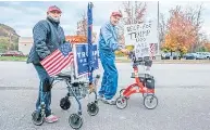  ?? FOTO: presTOn ehrler/dpa ?? Vereinigte staaten: auch viele Trump-anhänger bleiben im rentenalte­r agil.