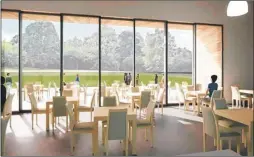  ??  ?? An artist’s impression of the Mote Park visitor centre that is set to be part of the makeover