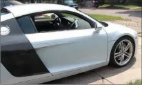  ??  ?? You can appreciate the irony of surroundin­g yourself with manualtran­smission cars such as this Audi R8 and then having surgery on your clutch knee. Wheelbase Media