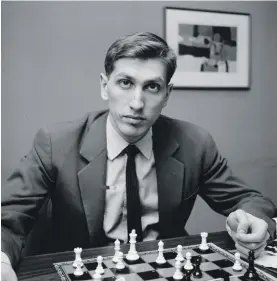  ??  ?? Chess star Bobby Fischer, pictured in New York in 1962