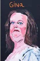  ?? ?? Unflatteri­ng: Billionair­e Gina Rinehart’s painting