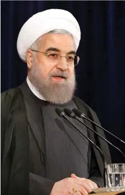  ?? Foto: AFP/Atta Kenare ?? Der iranische Präsident Hassan Ruhani