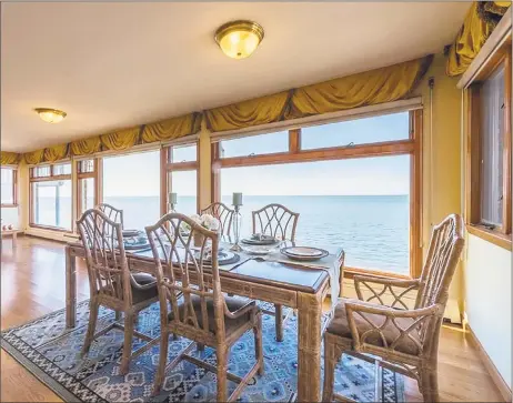  ?? Coldwell Banker Residentia­l Brokerage ?? This stunning oceanfront colonial home at 248 Cosey Beach Ave. in East Haven provides four bedrooms along with two bathrooms set within a 2,698-square-foot floor plan.