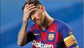  ??  ?? LaLiga zal Barcelona steunen in het conflict met Lionel Messi die wil vertrekken bij de Catalaanse club. (Foto: Goal)