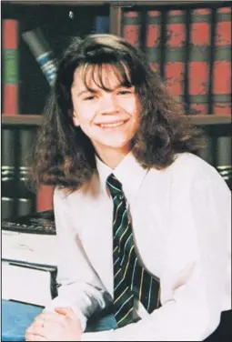  ??  ?? Schoolgirl Caroline Glachan was attacked as she went to see her boyfriend on August 26, 1996 and was left to die in the River Leven in Bonhill