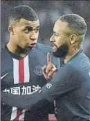  ?? FOTO: EFE ?? Mbappé y Neymar, ante el Burdeos