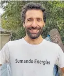  ??  ?? Pablo Castaño - Sumando Energías GBA. Construye colectores solares con materiales reciclable­s para que las familias puedan tener acceso a agua caliente gratuita.