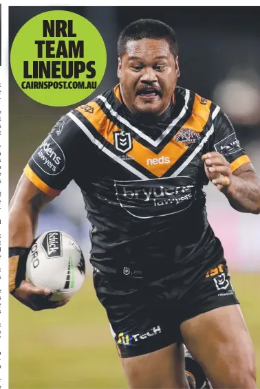  ??  ?? Wests Tigers players say Joey Leilua will come back from his four-week suspension a better man.