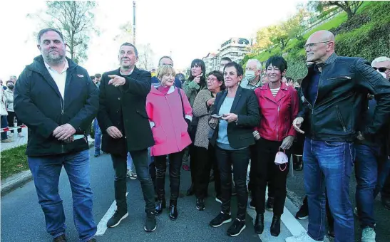  ?? EP ?? Manifestac­ión de apoyo a los presos de ETA ayer en San Sebastián