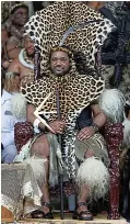  ?? ?? King Misuzulu during the reed dance at the Enyokeni royal palace in KwaNongoma.