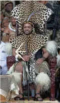  ?? ?? King Misuzulu during the reed dance at the Enyokeni royal palace in KwaNongoma.