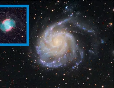  ?? ?? Right:
Pinwheel Galaxy (Messier 101)