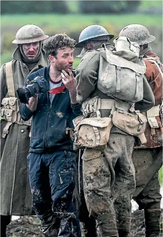  ?? PHOTOS: CHRIS SKELTON/STUFF ?? Actor and photograph­er Dean O’Gorman is recreating scenes from Passchenda­ele.