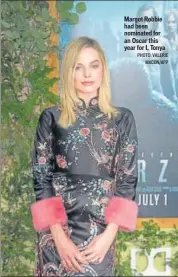  ?? PHOTO: VALERIE MACON/AFP ?? Margot Robbie had been nominated for an Oscar this year for I, Tonya