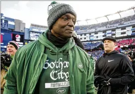  ?? PHOTOS BY GETTY IMAGES ?? After three consecutiv­e last-place finishes in the AFC East, the New York Jets fired head coach Todd Bowles on Dec. 30. Bowles went 24-40 in his four seasons at the helm of the Jets.