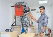  ?? HT PHOTO ?? Bandicoot, the robot, which has been developed by young engineers from Kerala.