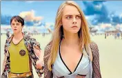  ??  ?? A still from Valerian and the City of a Thousand Planets. The narrative is weak and it is weighted down by conceptual overindulg­ence.