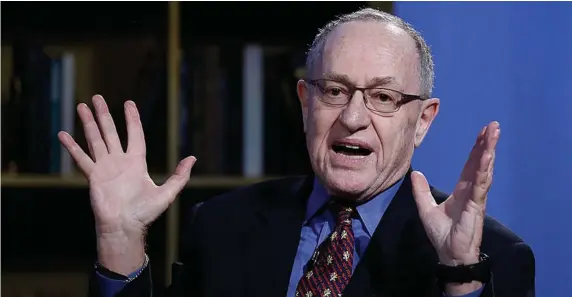  ?? GETTY IMAGES FILE ?? YOU ARE THE COMPANY YOU KEEP: Harvard law professor Alan Dershowitz, who defended serial pedophile Jeffrey Epstein in 2005, has been accused of rape by alleged Epstein victim Virginia Roberts Guiffre.