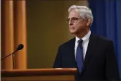  ?? SUSAN WALSH — THE ASSOCIATED PRESS FILE ?? Attorney General Merrick Garland listens to a question at the Justice Department in Washington on Aug. 11.