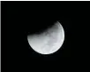  ?? Photo / AP file ?? A lunar eclipse seen from Jakarta last August.