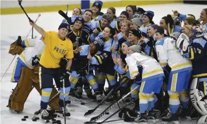  ??  ?? The National Women’s Hockey League is embarking on a new era. Photograph: Gary Wiepert/AP