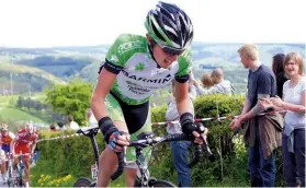  ??  ?? Back in 2009 when Dan was just starting out his pro career, things were di! ferent in cycling