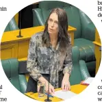  ?? Photos / Mark Mitchell ?? Parliament’s first sitting in five weeks gave MPs the chance to question Jacinda Ardern directly.