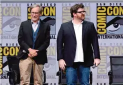  ??  ?? Director Steven Spielberg (left) and writer Ernest Cline attend the Warner Bros. Pictures Presentati­on during Comic-Con Internatio­nal 2017 at San Diego Convention Center in San Diego, California. — AFP