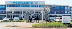  ?? | THOBILE MATONSI Independen­t Newspapers ?? MEDICLINIC treats more than 500 000 patients per year throughout southern Africa.