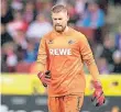  ?? FOTO: DPA ?? Kampfgeist: Keeper Timo Horn will Kölner bleiben.