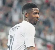  ?? FOTO: AP ?? Ousmane Dembélé jugó con los titulares ayer