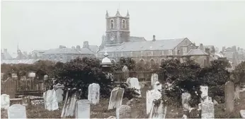  ??  ?? An undated photograph of the graveyard. None of these headstones are visible today. Picture: Sunderland Antiquaria­ns