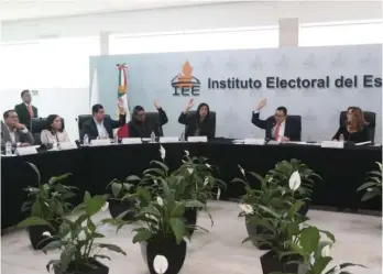  ?? Erik Guzmán ?? El Instituto Electoral del Estado dio el registro de manera unánime. /