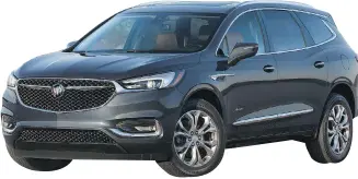  ??  ?? The 2018 Buick Enclave has a more sculpted, less generic appearance than the outgoing model.