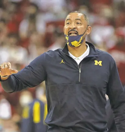  ?? MARY LANGENFELD/USA TODAY SPORTS ?? Michigan coach Juwan Howard was suspended for the rest of the regular season, two persons with knowledge of the suspension confirmed to the Detroit Free Press.