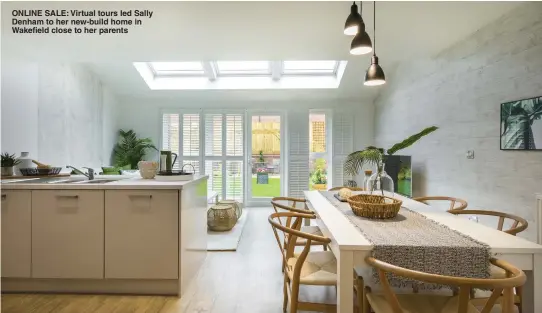  ??  ?? ONLINE SALE: Virtual tours led Sally Denham to her new-build home in Wakefield close to her parents