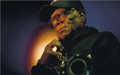  ?? DAI SUGANO — STAFF PHOTOGRAPH­ER ?? Trumpeter Eddie Gale, who was known for his influence on the Bay Area music scene starting in the 1970s, died Friday at the age of 78.