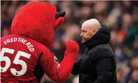  ?? Photograph: Dave Thompson/AP ?? Manchester United's head coach Erik ten Hag has a devil of a job to try and stop Liverpool in Sunday’s FA Cup quarter-final at Old Trafford.