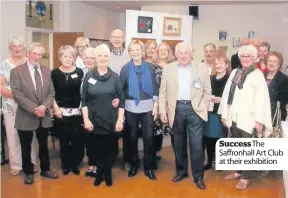  ??  ?? Successthe Saffronhal­l Art Club at their exhibition