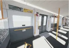  ??  ?? How the new trains will look inside.