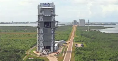  ?? ALEX SANZ/AP ?? Boeing and United Launch Alliance built an access tower at Cape Canaveral, Fla., so astronauts can rocket to the Internatio­nal Space Station.