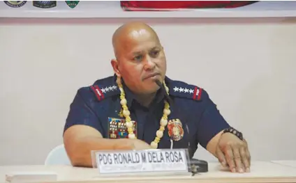  ?? SUNSTAR FILE ?? BODY CAMS. PNP Chief Ronald dela Rosa said the PNP will procure more equipment this year, including body cameras, which are vital for the transparen­cy of anti-illegal drugs operations. /