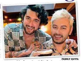  ?? ?? family guys: Arthur Gourounlia­n, with Brian Dowling, wants to leave a legacy