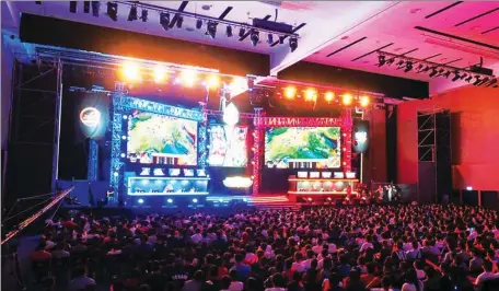  ?? PROVIDED TO CHINA DAILY ?? An e-Sports competitio­n in Kaohsiung, Taiwan last year. E-Sports tournament structures in Southeast Asia are said to be not as organized as in Taiwan.