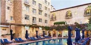  ?? ?? Hotel: The American Colony Hotel was establishe­d in Jerusalem in 1902