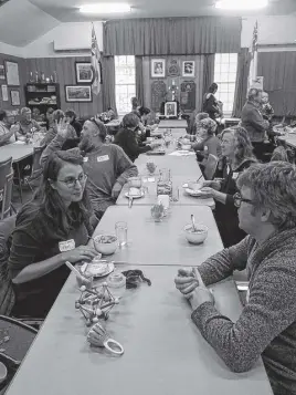  ?? CHELSEY GOULD ?? The first dinner hosted by the Cobequid Supper Club at the Great Village Legion in February of 2020, before COVID brought the world to a halt.