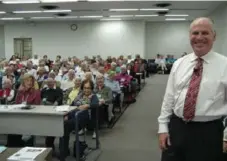  ??  ?? Opera aficionado Iain Scott teaches classes on opera appreciati­on and history in Toronto.