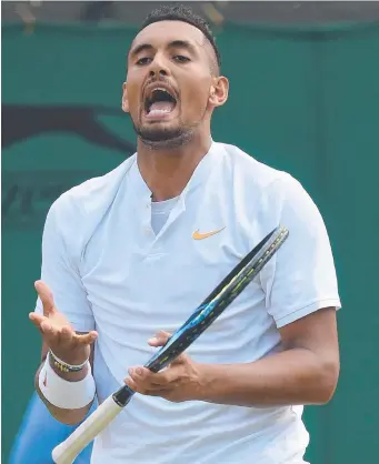  ?? Picture: AFP ?? TALENT TO BURN: Australia's Nick Kyrgios is at “another level”, says Chris Evert.