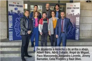  ??  ?? De izquierda a derecha y de arriba a abajo, Albert Baro, Adrià Collado, Ángel de Miguel, Paco Manzanedo, Alejandra Lorente, Jimmy Barnatán, Celia Freijeiro y Raúl Olivo.